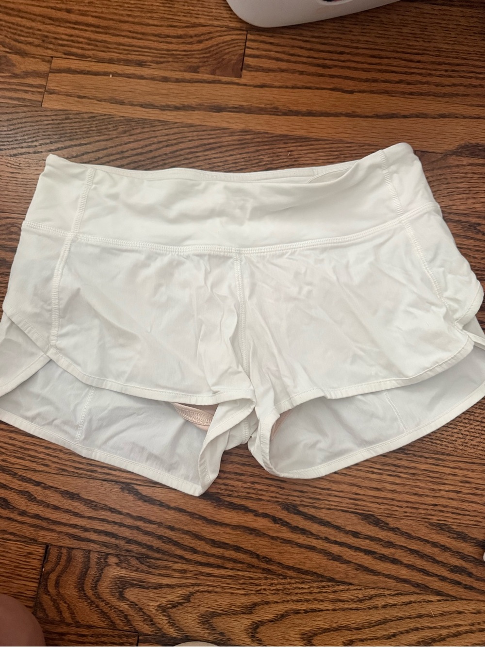 lululemon athletica White Layered Running Shorts